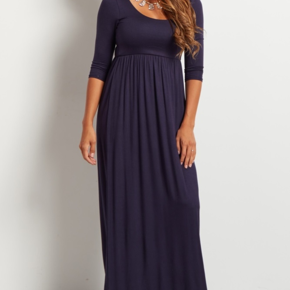 Navy Blue Maxi Dress